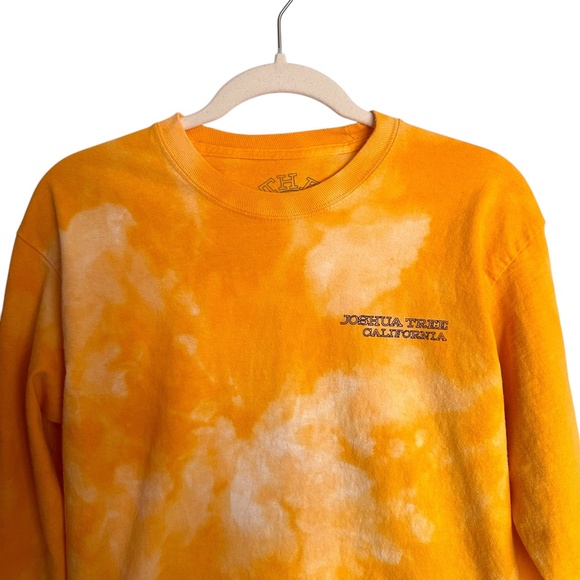 Joshua Tree T-Shirt by The Station Gold Tie Dye Long Sleeve Medium - Picture 4 of 10